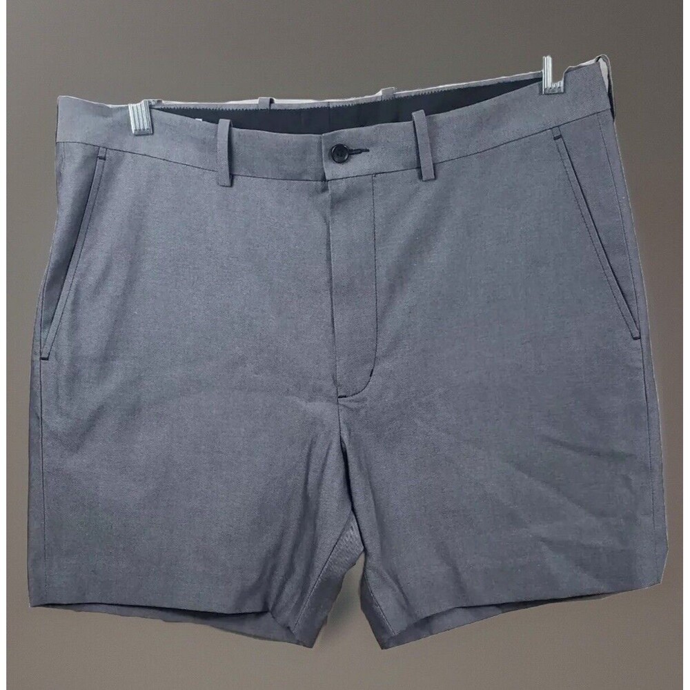 John Nordstrom Shorts Men’s 36 Gray Wrinkle Free Pima Cotton Twill
